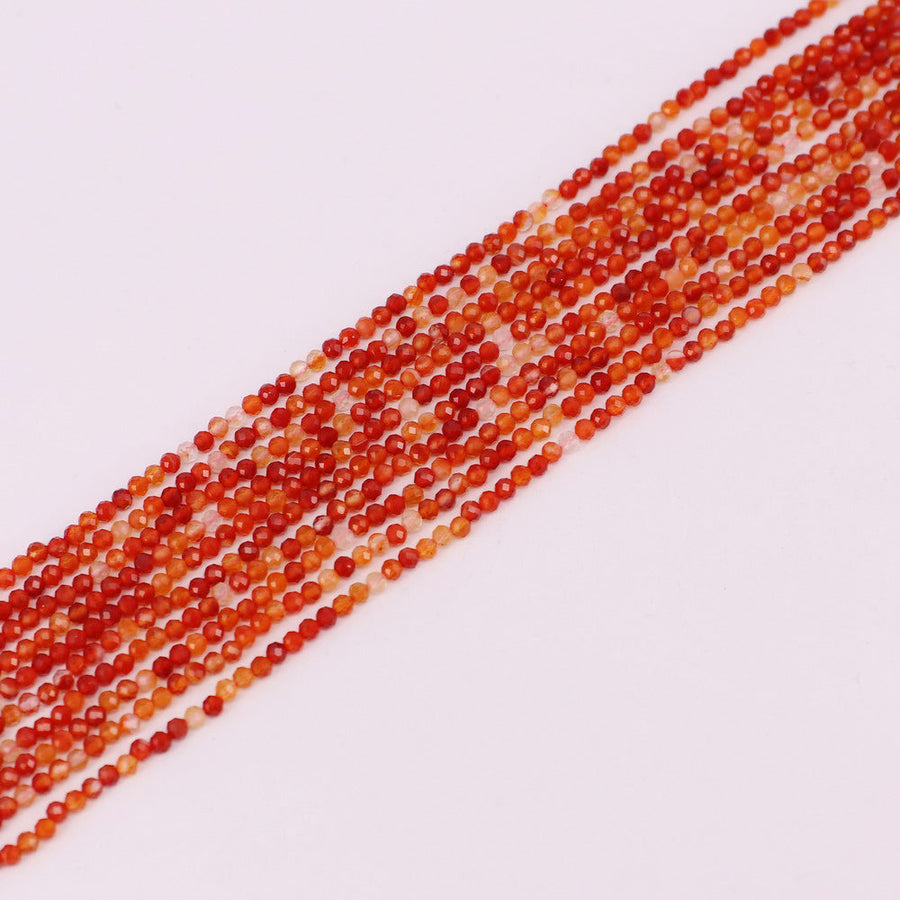 3 MM Round Natural Stone Beads Faceted For Jewelry Design Material Earring Necklace Bracelet Choker Bohemian Style Price For 5 Strands