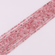 3 MM Round Natural Stone Beads Faceted For Jewelry Design Material Earring Necklace Bracelet Choker Bohemian Style Price For 5 Strands