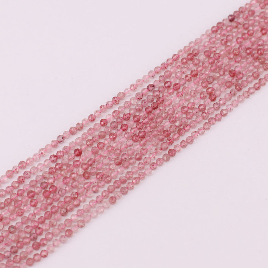 3 MM Round Natural Stone Beads Faceted For Jewelry Design Material Earring Necklace Bracelet Choker Bohemian Style Price For 5 Strands