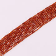 3 MM Round Natural Stone Beads Faceted For Jewelry Design Material Earring Necklace Bracelet Choker Bohemian Style Price For 5 Strands