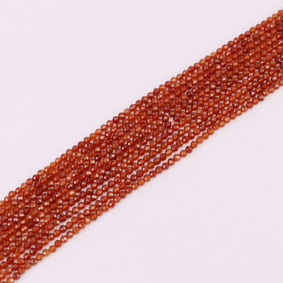 3 MM Round Natural Stone Beads Faceted For Jewelry Design Material Earring Necklace Bracelet Choker Bohemian Style Price For 5 Strands