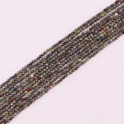 3 MM Round Natural Stone Beads Faceted For Jewelry Design Material Earring Necklace Bracelet Choker Bohemian Style Price For 5 Strands