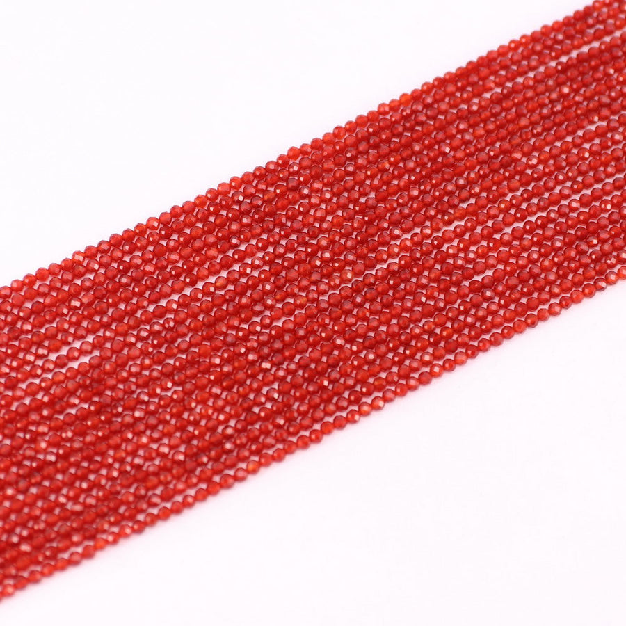 3 MM Round Natural Stone Beads Faceted For Jewelry Design Material Earring Necklace Bracelet Choker Bohemian Style Price For 5 Strands