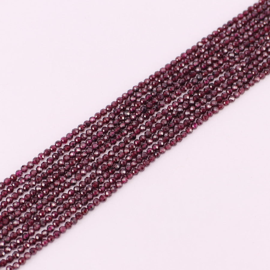 3 MM Round Natural Stone Beads Faceted For Jewelry Design Material Earring Necklace Bracelet Choker Bohemian Style Price For 5 Strands