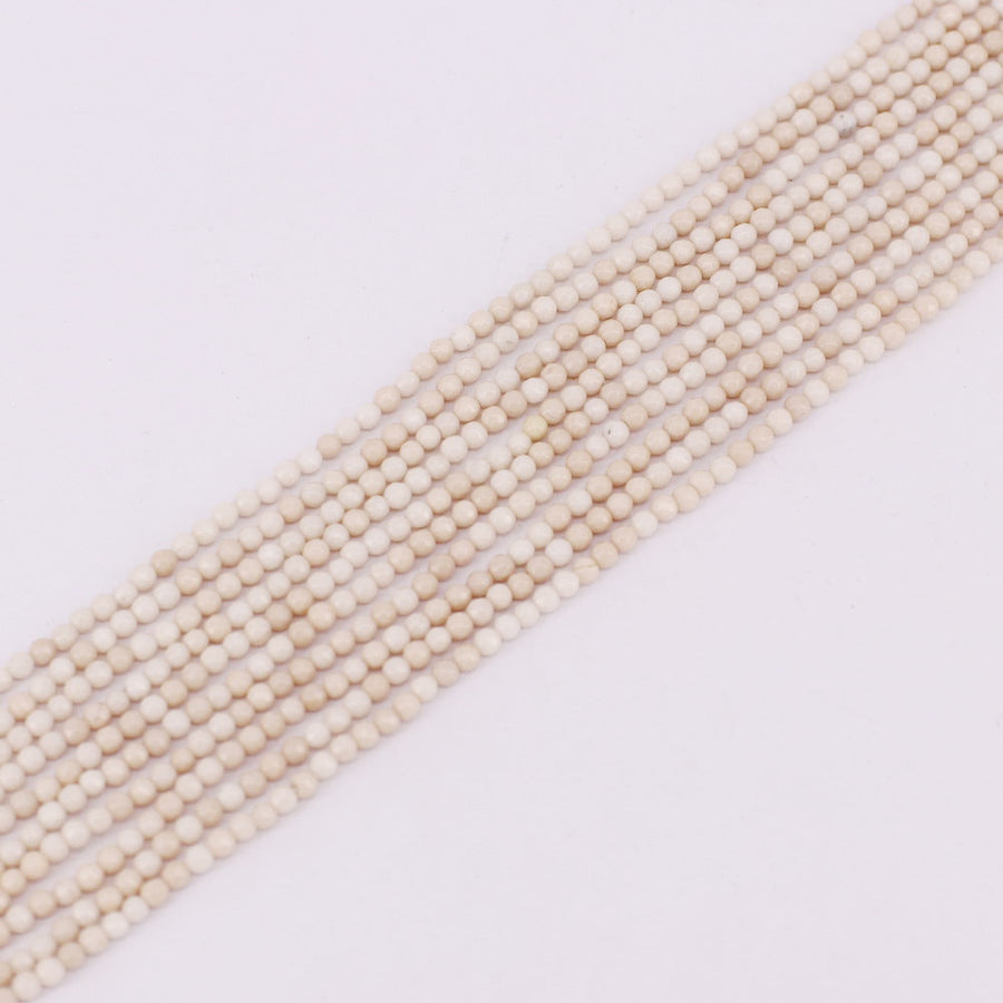 3 MM Round Natural Stone Beads Faceted For Jewelry Design Material Earring Necklace Bracelet Choker Bohemian Style Price For 5 Strands
