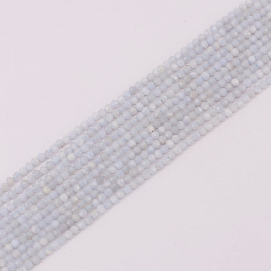 3 MM Round Natural Stone Beads Faceted For Jewelry Design Material Earring Necklace Bracelet Choker Bohemian Style Price For 5 Strands