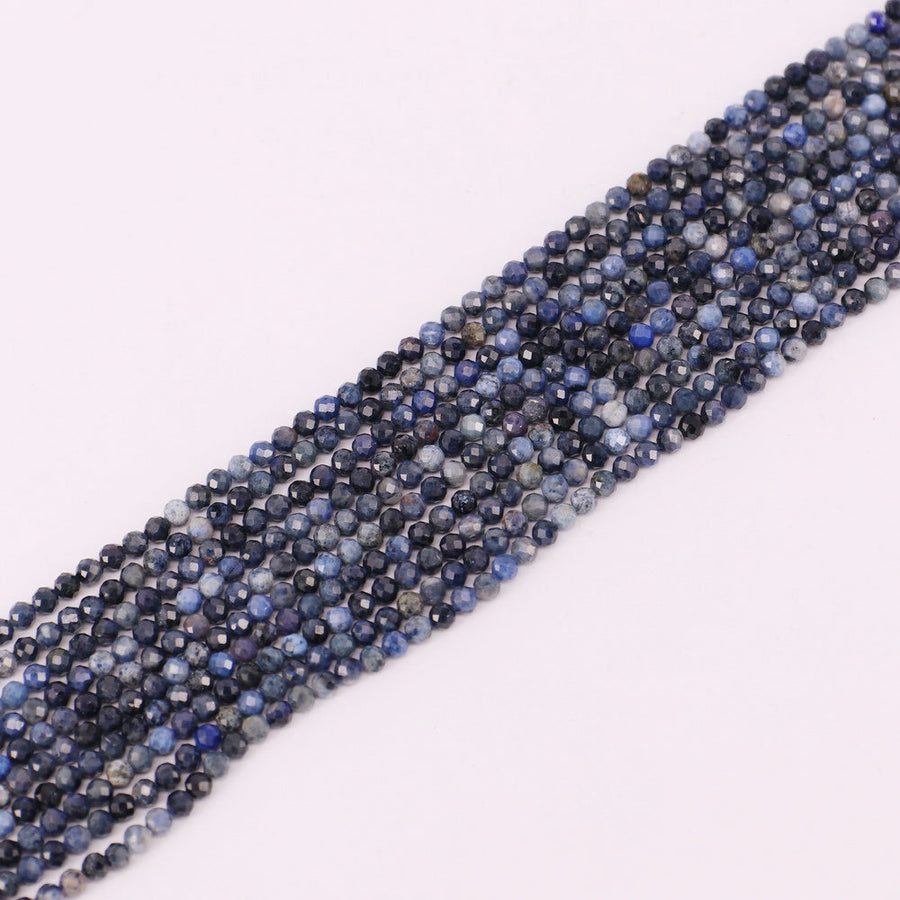 3 MM Round Natural Stone Beads Faceted For Jewelry Design Material Earring Necklace Bracelet Choker Bohemian Style Price For 5 Strands