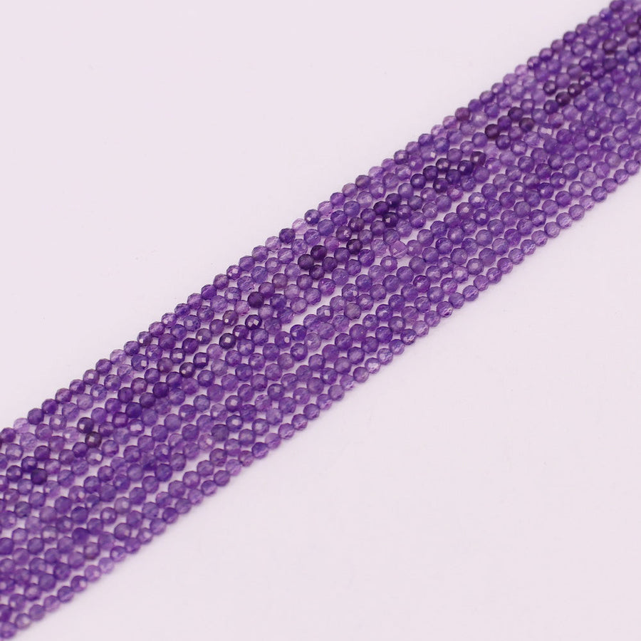 3 MM Round Natural Stone Beads Faceted For Jewelry Design Material Earring Necklace Bracelet Choker Bohemian Style Price For 5 Strands