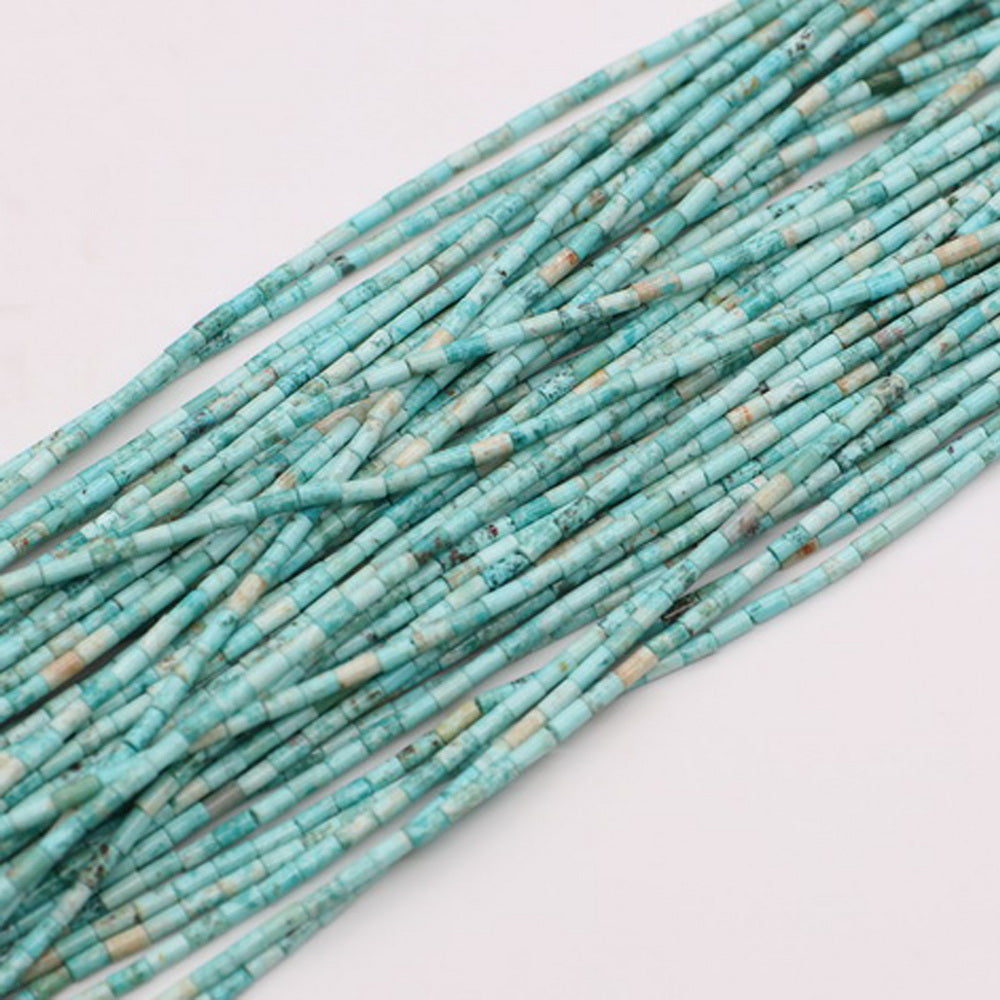 2x4 MM Natural Stone Round Tube Gemstone Pipe Loose Beads For Jewelry Design Material: price for per 5 strands
