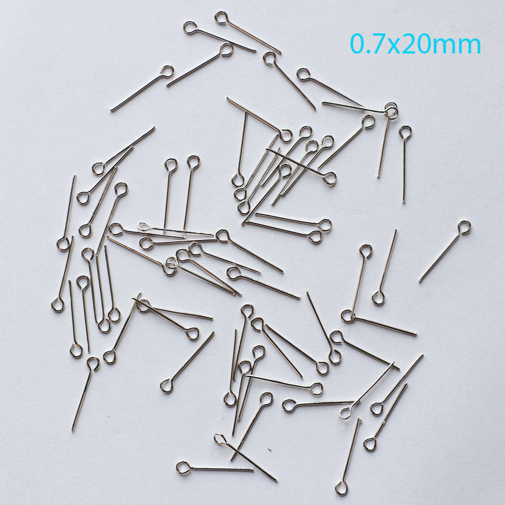 1000pcs/Bag High Quality 0.7mm Thickness Jewelry Pin Platina/Gold Plated Design For Necklace Bracelet Earring Making DIY Material Fitting