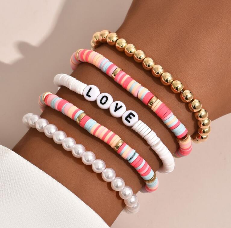 Fantasy Summer Style Polymer Bracelet Price For 5 pcs