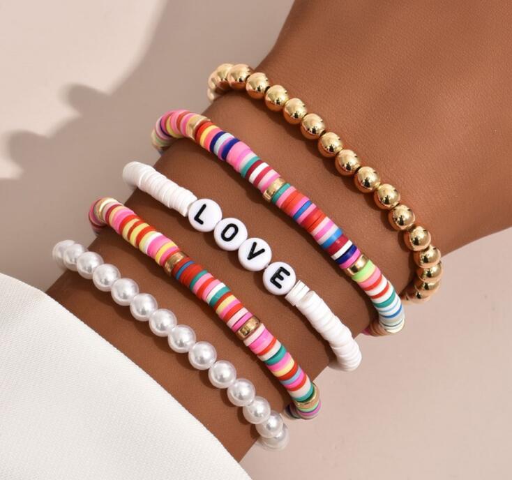 Fantasy Summer Style Polymer Bracelet Price For 5 pcs