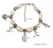 Anziehende schöne Muschel Armband Fußkettchen Preis für 5 PCS