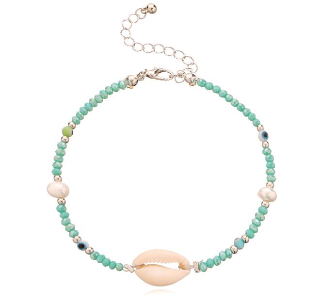 Mehrfarbiger Bohemia Fußkettchen Preis für 5 Stück