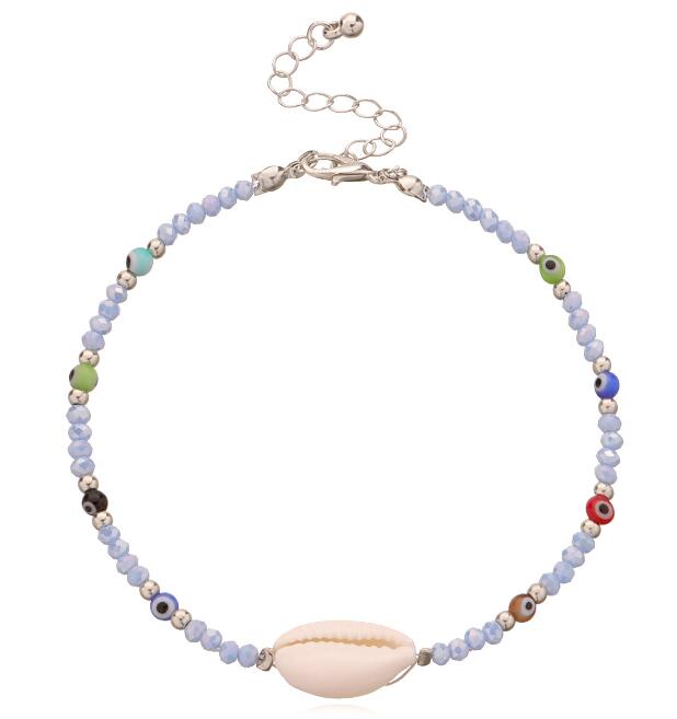 Mehrfarbiger Bohemia Fußkettchen Preis für 5 Stück