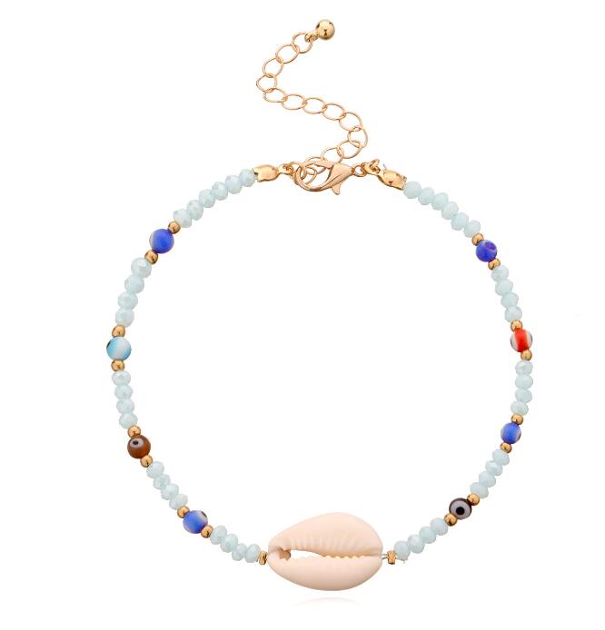 Mehrfarbiger Bohemia Fußkettchen Preis für 5 Stück