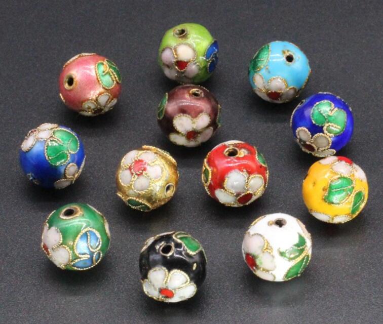 Multi Color Enamel Beads Price For 10 PCS