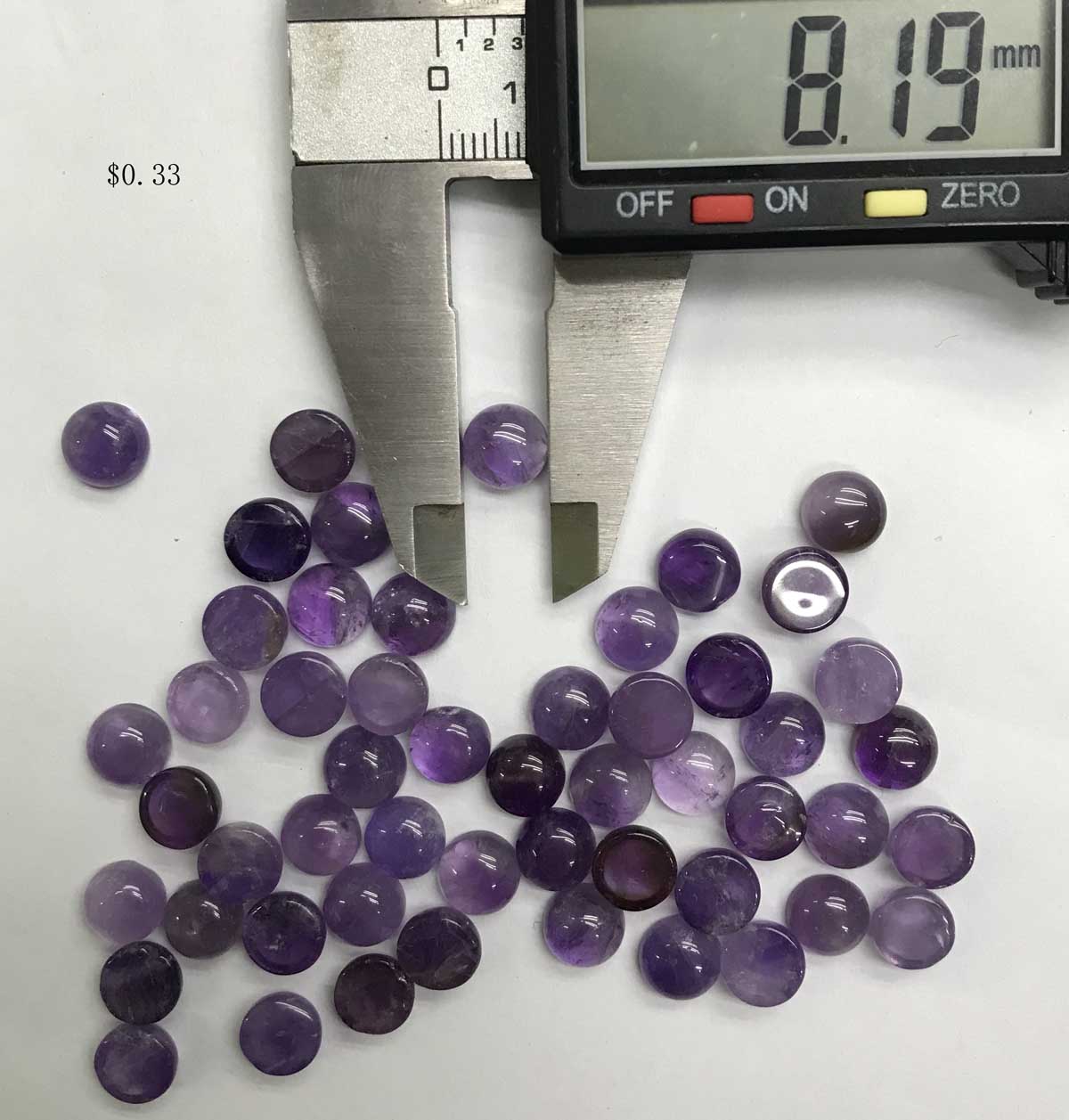 Preço de cabochões de pedra natural por 10 peças