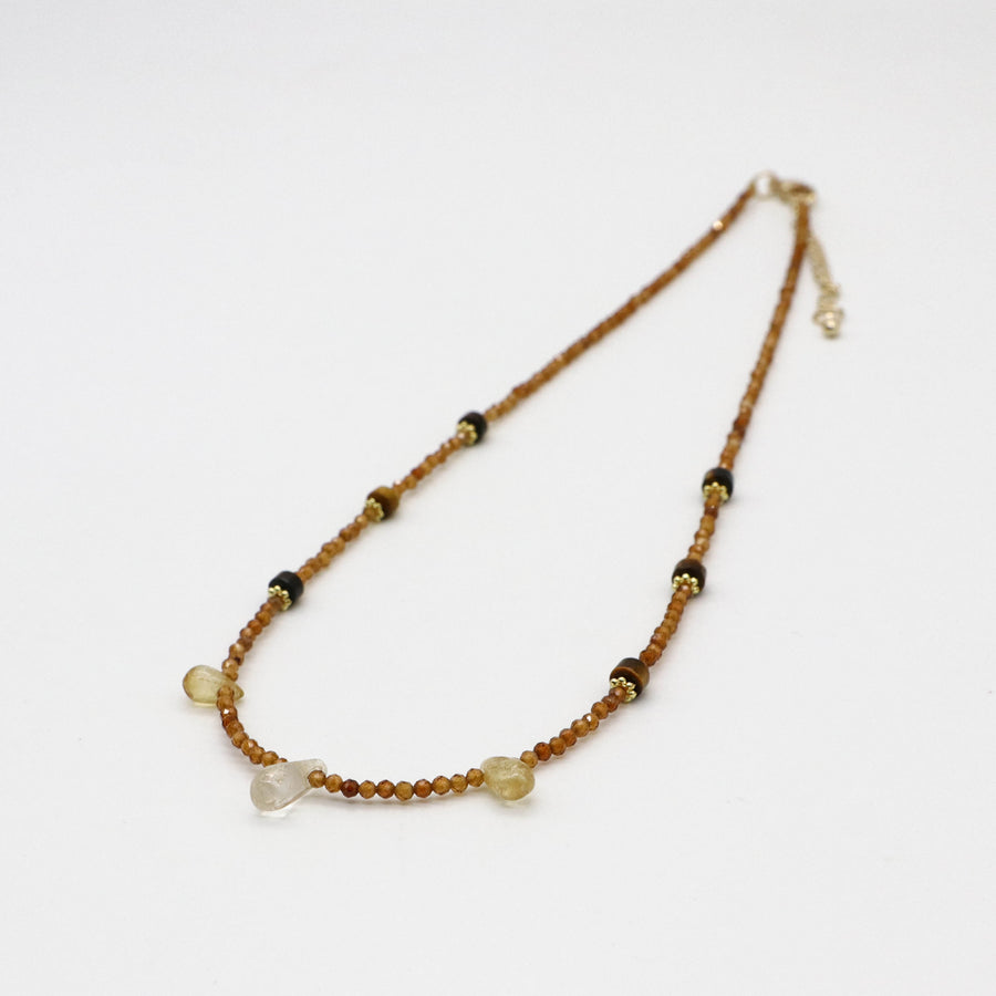 2mm Faceted Zircon Classic Style Necklace