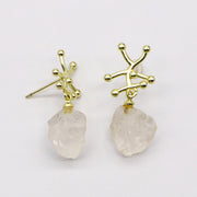 New Classic Original Irregular Natural Stone Earring