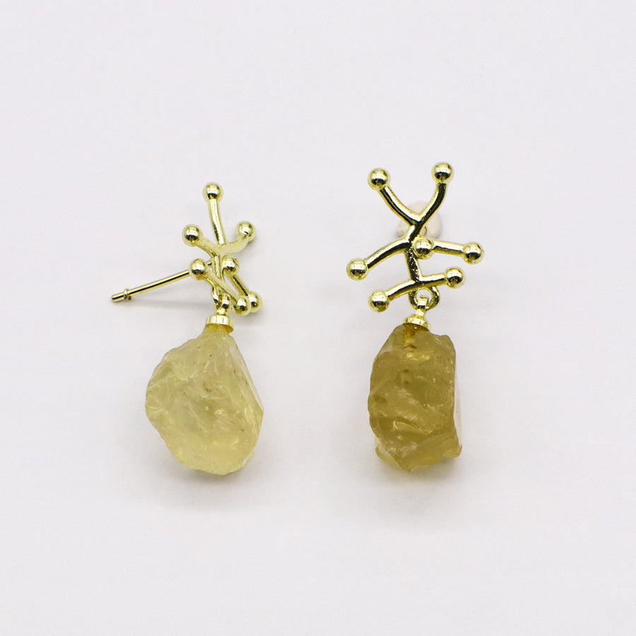 New Classic Original Irregular Natural Stone Earring
