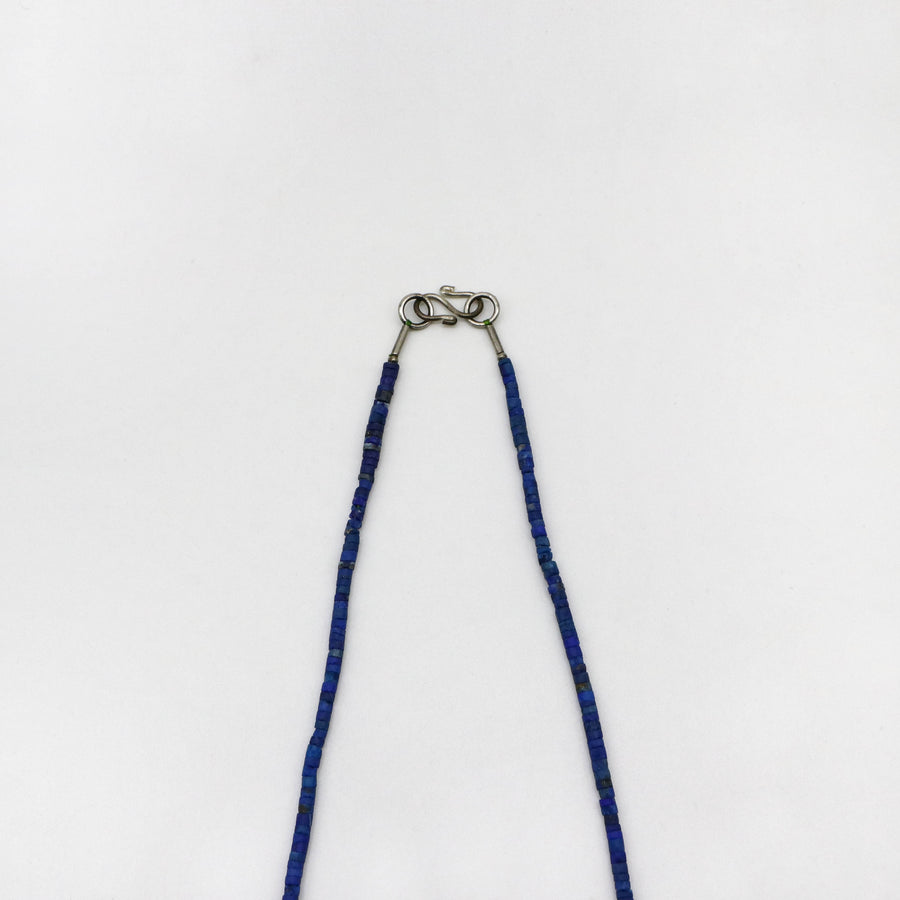 Vintage Style 2.5mm Lapis  Necklace