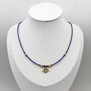 Simple Style 1.5mm Lapis Heishi Necklace