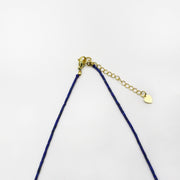 Simple Style 1.5mm Lapis Heishi Necklace