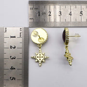 New Classic Fashion Hexagram Natural Stone Earring