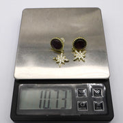 New Classic Fashion Hexagram Natural Stone Earring