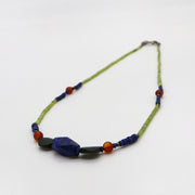 Lemon Jade Heishi Necklace Vintage Style