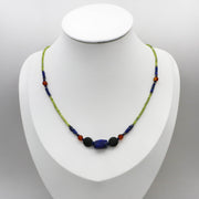 Lemon Jade Heishi Necklace Vintage Style