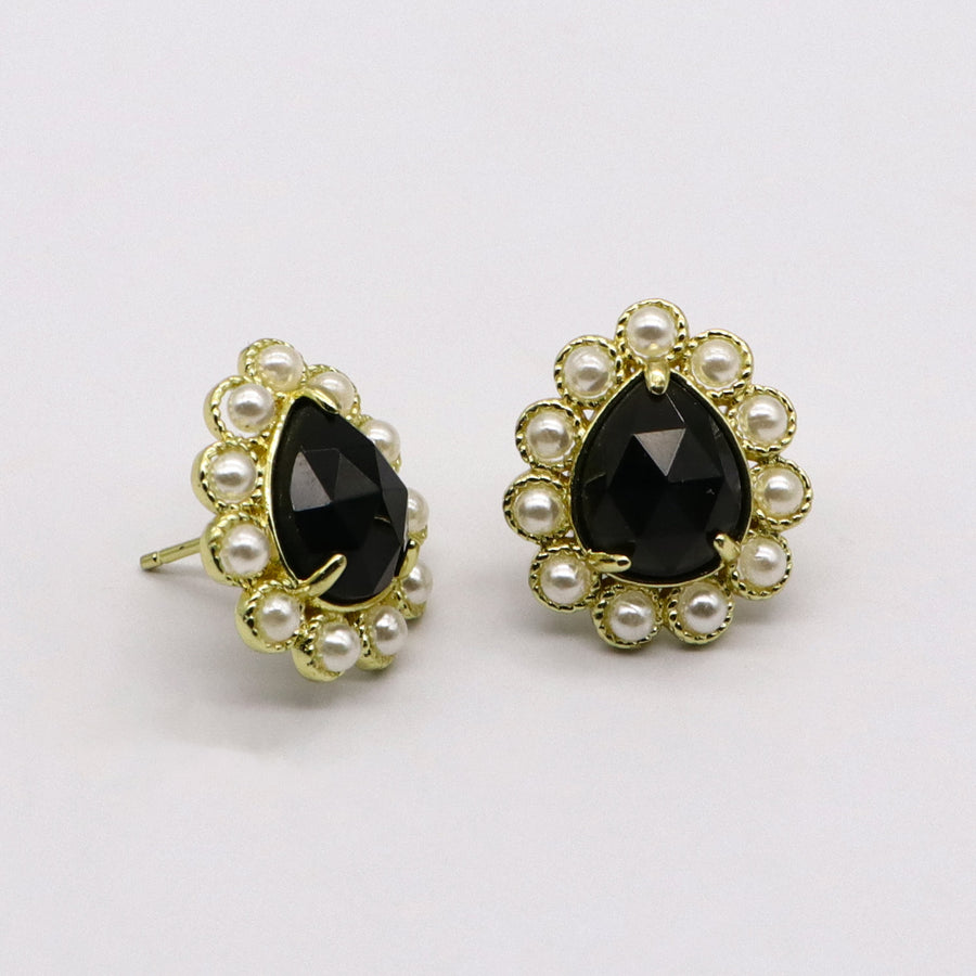 Exquisite Present Fashion Drop Shape Natural Stone Earring