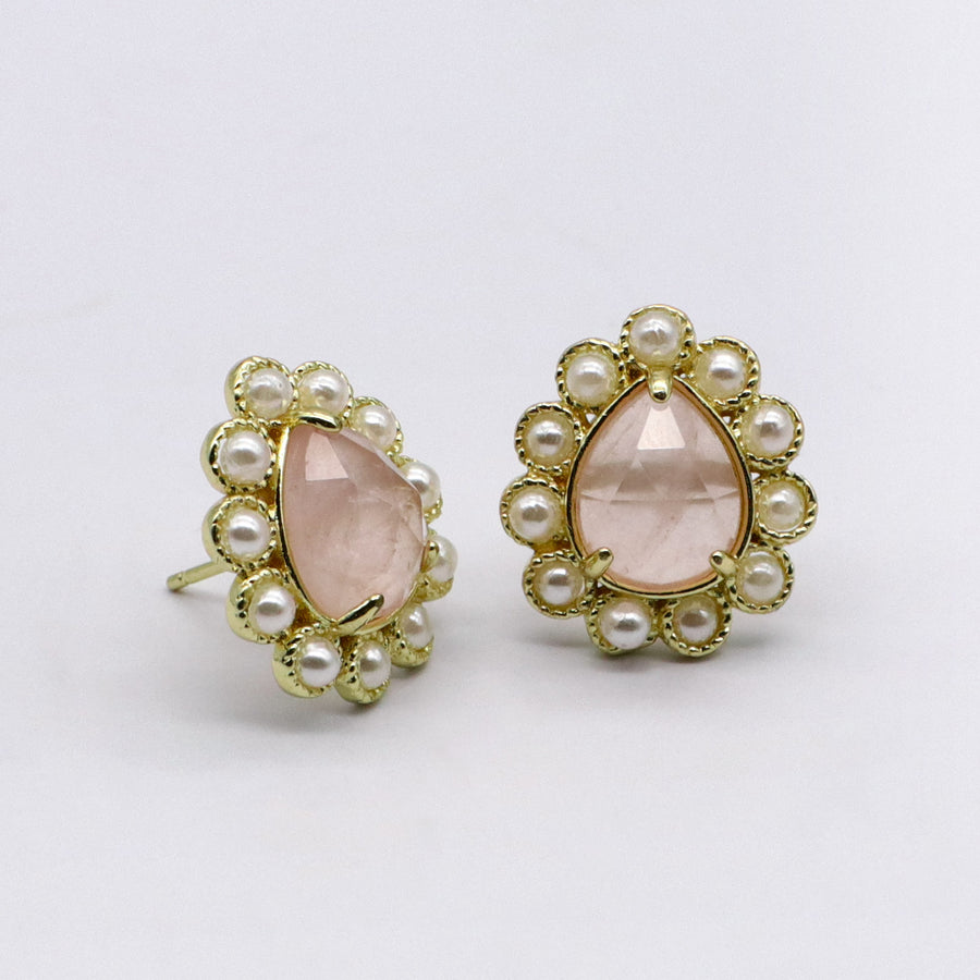 Exquisite Present Fashion Drop Shape Natural Stone Earring