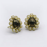 Exquisite Present Fashion Drop Shape Natural Stone Earring