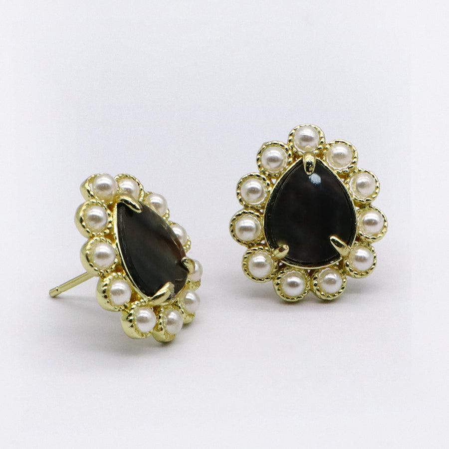 Exquisite Present Fashion Drop Shape Natural Stone Earring