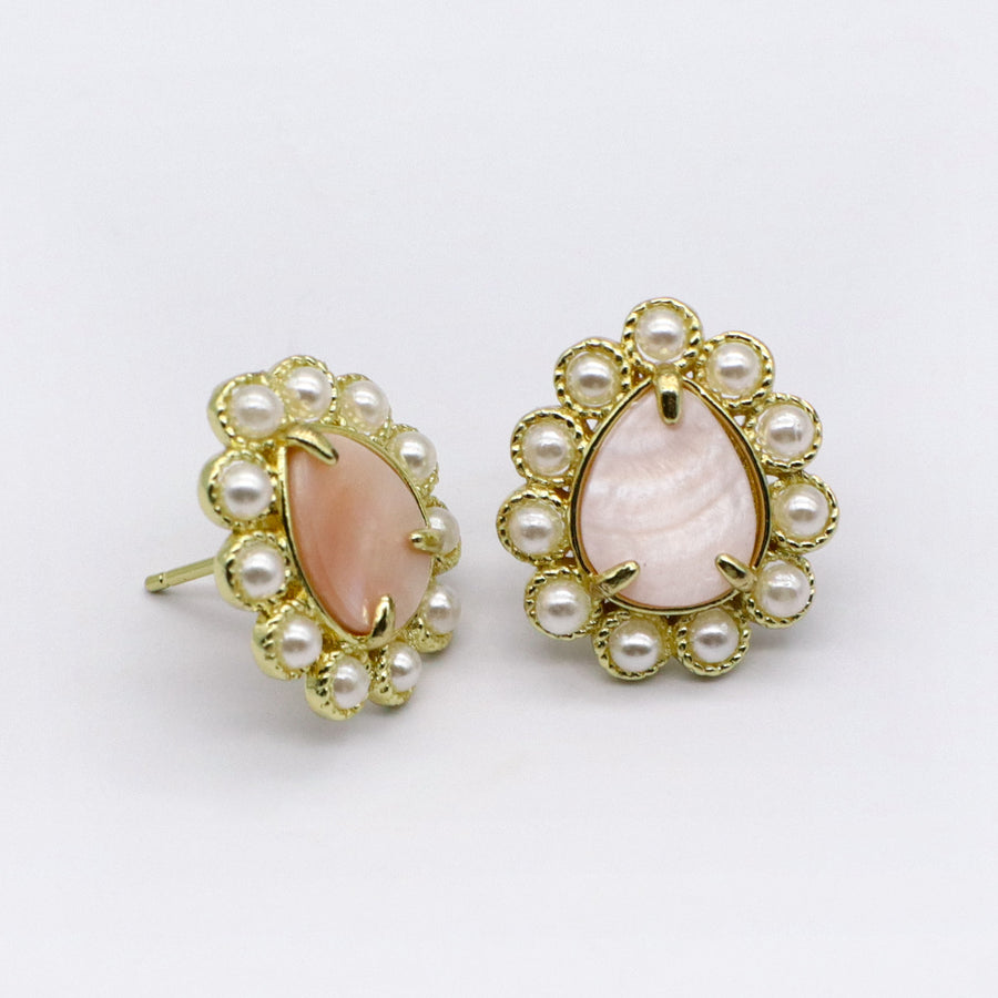 Exquisite Present Fashion Drop Shape Natural Stone Earring
