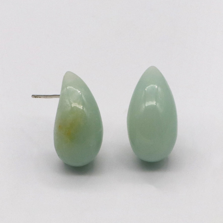 Simple Style Fashion Drop Shape Natural Stone Earring