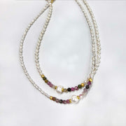 Fresh Water Pearl Tourmaline Necklace