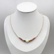 Fresh Water Pearl Tourmaline Necklace