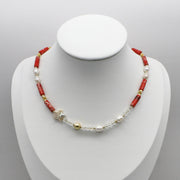 Bohemian Style Irregular Pearl With Imperial Jasper Choker