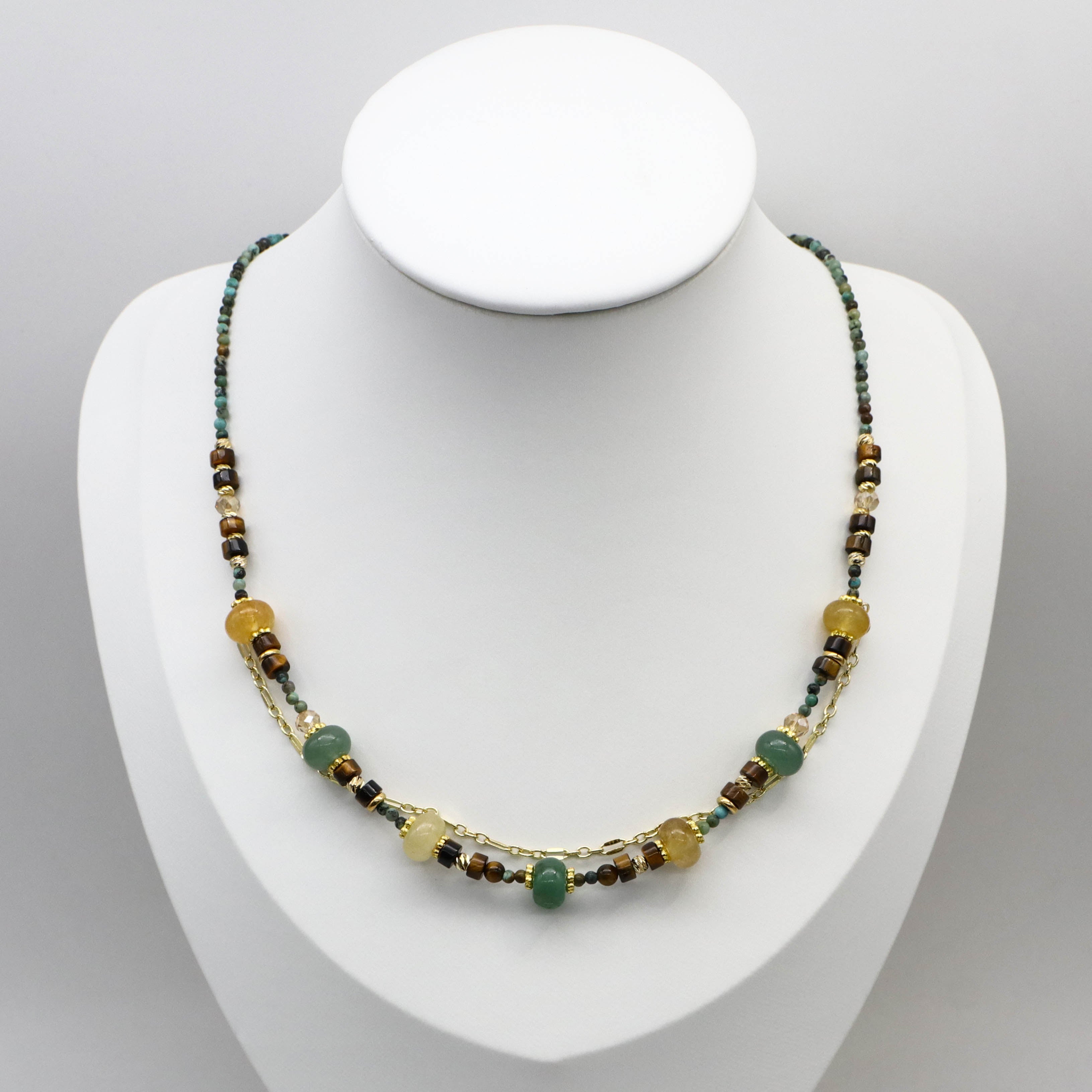 2 mm Turquoise Luxury Style Necklace