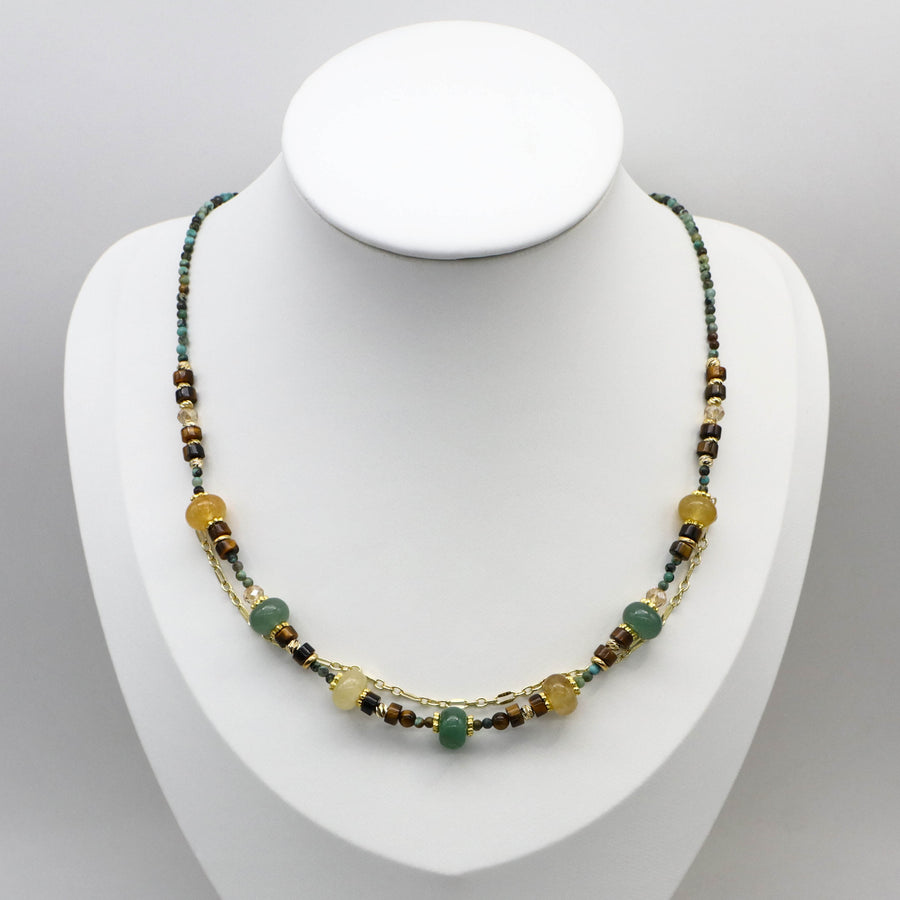 2 mm Turquoise Luxury Style Necklace