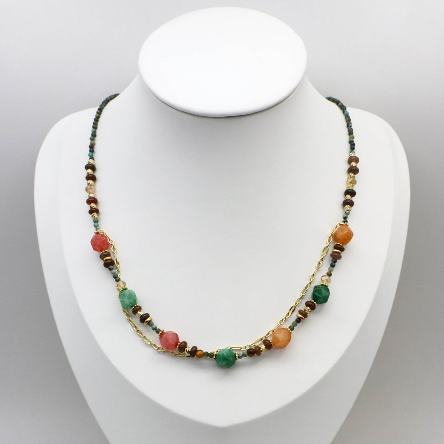 2 mm Turquoise Luxury Style Necklace