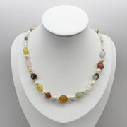 Dopamine Style Pearl With Mix Stone Necklace