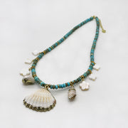 Bohemia Ethnic Style 2X4mm Turquoise Necklace