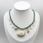 Bohemia Ethnic Style 2X4mm Turquoise Necklace