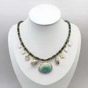 Bohemia Ethnic Style 2X4mm Turquoise Necklace