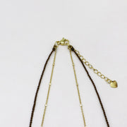 Hand-woven Rope 3mm Frash Water Pearl Necklace