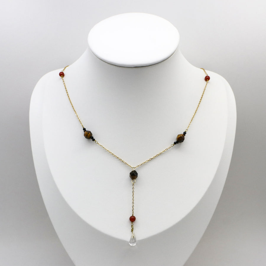 Elegant Style 5.5mm Tiger eye Necklace